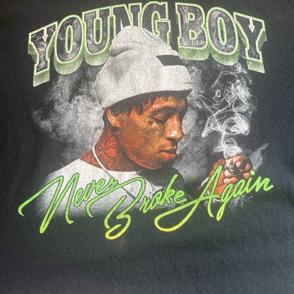 Pre Owned Unbranded Young Boy Rapper T Shirt XL - Picture 5 of 8